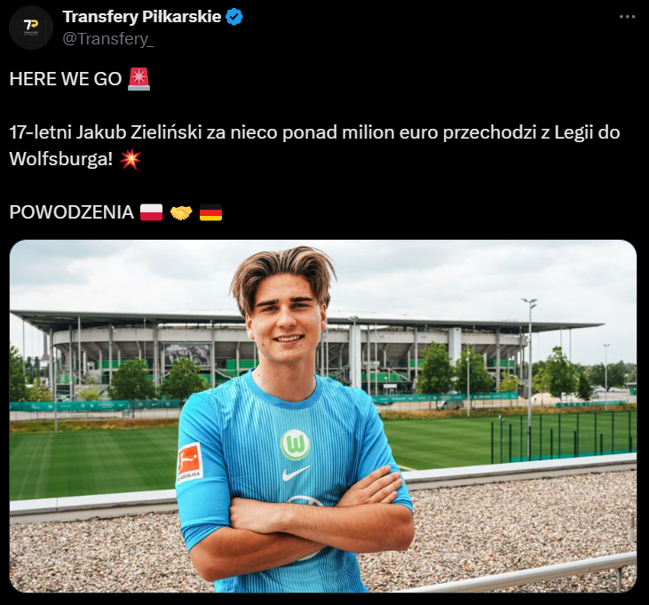 HIT! Legia sprzedała piłkarza BEZ DEBIUTU w pierwszym zespole za MILION EURO!